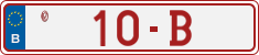 License plate of Belgium, Vanity Plates (2014)
