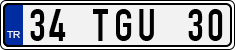 License plate of Turkey, Regular plates