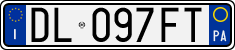License plate of Italy, Cars (1994 year series)