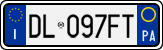 License plate of Italy, Cars (1994 year series)