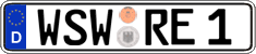 German license plate, Regular plates