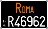 License plate of Italy, Cars (1927 year series)