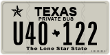 Texas, Private Bus (U12-345)