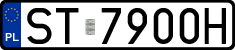 License plates of Poland, Regular car plates