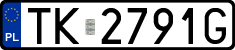 License plates of Poland, Regular car plates