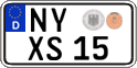 German license plate, Regular plates