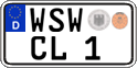 German license plate, Regular plates