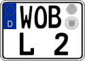 German license plate, Regular plates