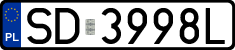 License plates of Poland, Regular car plates