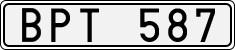 License plate of Sweden, Regular plates