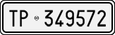 License plate of Italy, Cars (1927 year series)