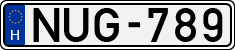 license plates of Hungary, Cars (1990)