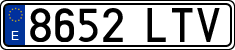 License plates of Spain, Ordinary (2000)