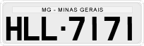 License plate of Brazil, Private owners (1990)