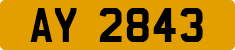License plate of Guernsey, Alderney