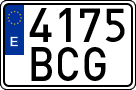 License plates of Spain, Ordinary (2000)