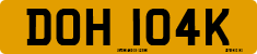 License plate of the United Kingdom, 1963 year system
