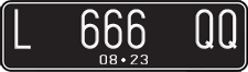 License plate of Indonesia, Regular plates