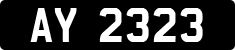 License plate of Guernsey, Alderney