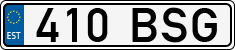 License plate of Estonia, Regular car plates