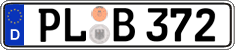 German license plate, Regular plates