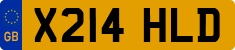 License plate of the United Kingdom, 1983 year system