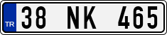 License plate of Turkey, Regular plates
