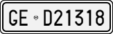 License plate of Italy, Cars (1927 year series)