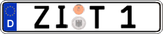 German license plate, Regular plates