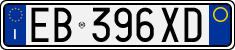 License plate of Italy, Cars (1994 year series)