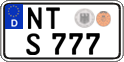 German license plate, Regular plates
