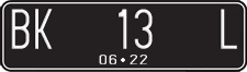 License plate of Indonesia, Regular plates