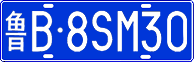 License plate of China, Cars