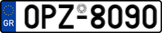 License plate of Greece, Cars
