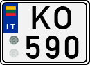 License plate of Lithuania, Trailers