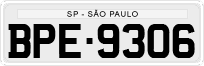 License plate of Brazil, Private owners (1990)
