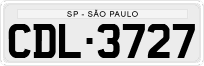 License plate of Brazil, Private owners (1990)