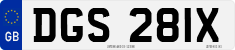 License plate of the United Kingdom, 1963 year system