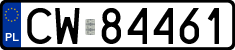 License plates of Poland, Regular car plates