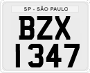 License plate of Brazil, Private owners (1990)
