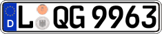 German license plate, Regular plates