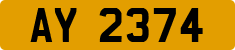 License plate of Guernsey, Alderney
