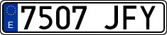 License plates of Spain, Ordinary (2000)