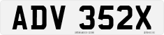 License plate of the United Kingdom, 1963 year system