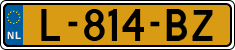 License plate of the Netherlands, Cars