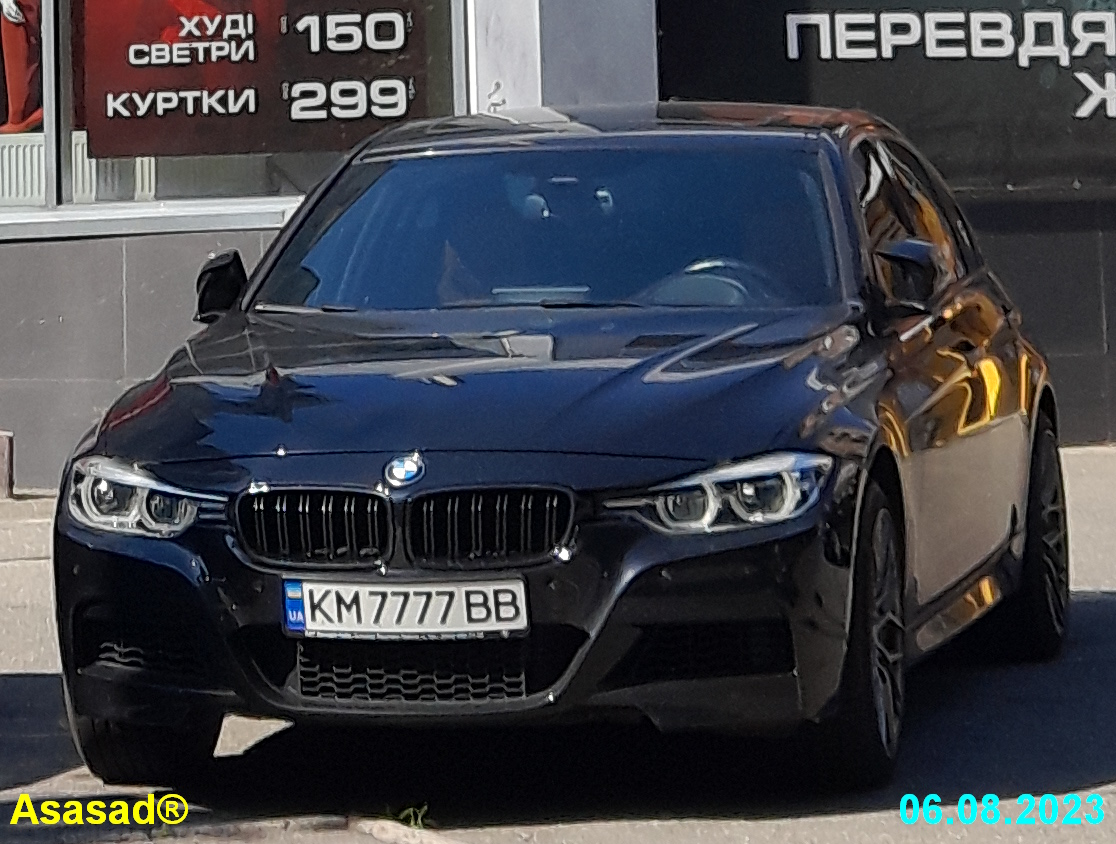 KM 7777 BB, BMW 3 Series 6th gen Sedan (F30/F35), 2011–2019