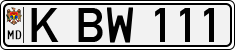 License plate of Moldova, Cars (1992)