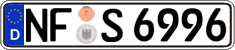 German license plate, Regular plates