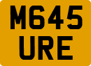 License plate of the United Kingdom, 1983 year system