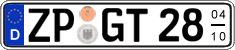 German license plate, Seasonal plates